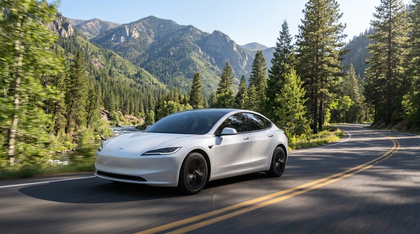 Tesla Model 3 (Highland) vooraanzicht
